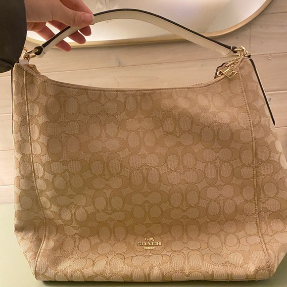 Coach Outline Signature Celeste Hobo Handbag - Picture 2 of 4